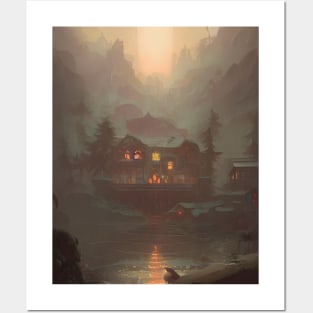 The Haunted Lake House Posters and Art